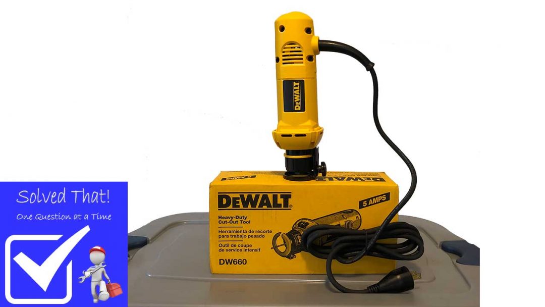 DEWALT CUT-OUT TOOL DW660 FOR DRYWALL, Cement Backerboard and Plywood